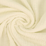 Double Gauze Fabric Linen Structure Creme
