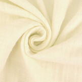 Double Gauze Fabric Linen Structure Creme