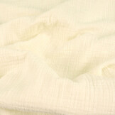 Double Gauze Fabric Linen Structure Creme