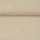 Double Gauze Fabric Linen Structure Beige