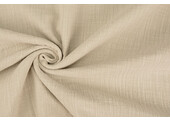 Double Gauze Fabric Linen Structure Beige