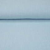 Double Gauze Fabric Linen Structure Baby Blue