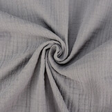 Double Gauze Fabric Linen Structure Grey