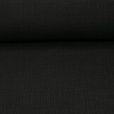 Double Gauze Fabric Linen Structure Black