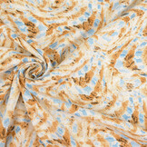 100% Viscose Xiporo Zand Blauw