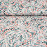 100% Viscose Xiporo Blue Red