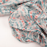 100% Viskose Xiporo Blau Rot