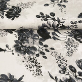 100% Viscose Yawasi Grey Black