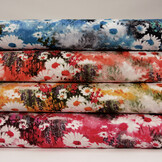 100% Viscose Daisy Fuchsia