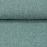 Double Gauze Fabric Linen Structure Dark Old Green
