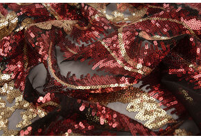 Sequins on Mesh Mazwiro