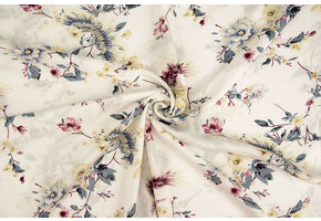 100% Viscose Rosie Off-White