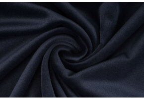 Velours Stretch Marine Blauw