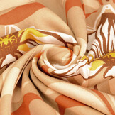 100% Viscose Iris Zand Oranje