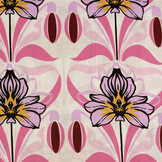 100% Viscose Iris Wit Roze