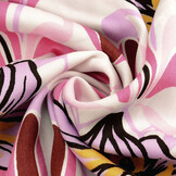 100% Viscose Iris Wit Roze