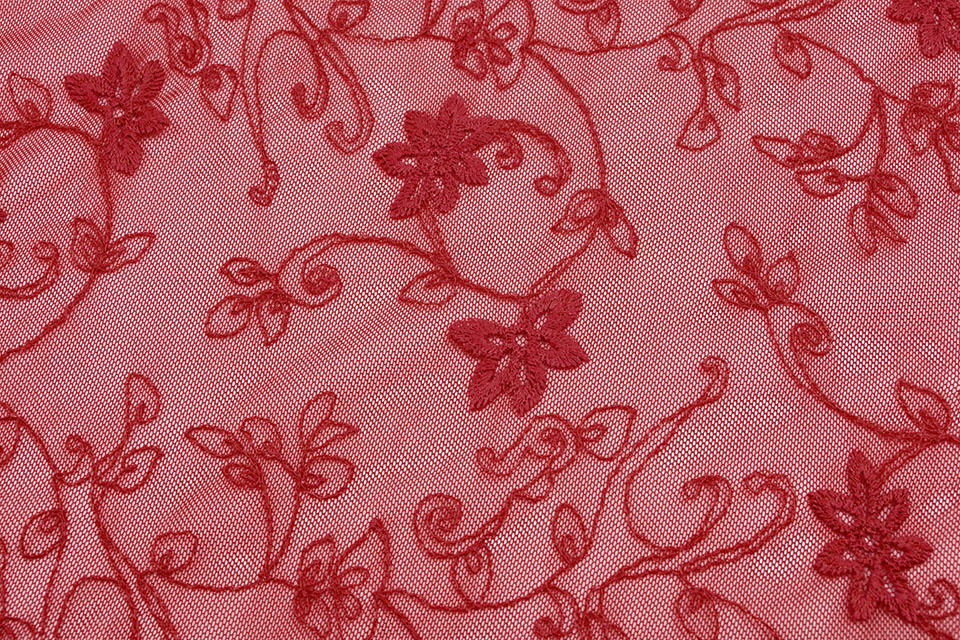 Lace jasmine flower Red