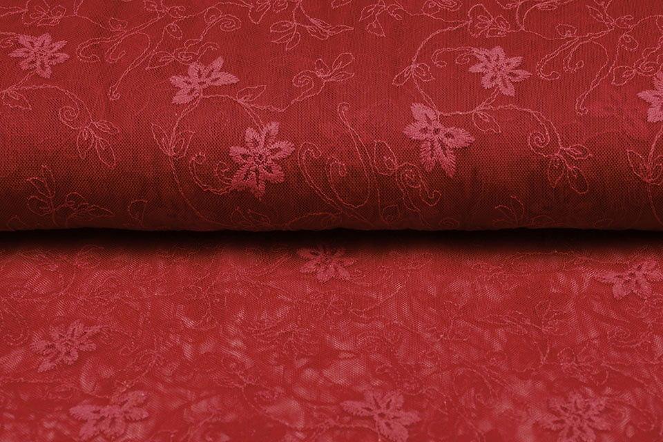 Lace jasmine flower Red