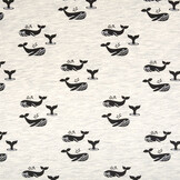 Mi & Joe French Terry Whale Creme Melange