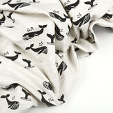 Mi & Joe French Terry Walvis Creme Melange