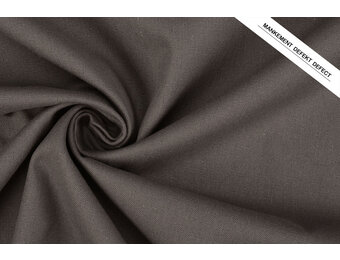 Leinen Baumwolle Dunkel Mauve Grau