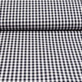 Gingham Check 8 mm Dark Navy Blue