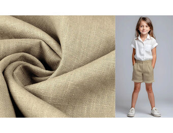 Gewaschenes Leinen Sand