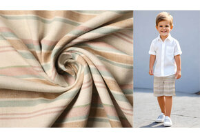 Viscose Linnen Strepen