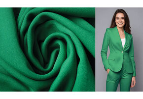 Stretch-Gabardine Grasgrün