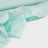 Broderie Katoen Lily Mint Blauw