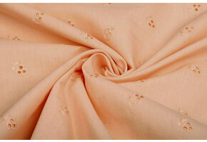 Embroidery Cotton Lily Peach