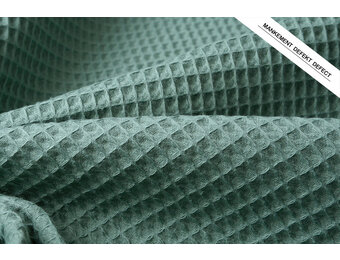 Waffelpiqué Baumwolle Dunkel Altgrün