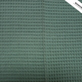 Waffle Pique Fabric Dark Old Green