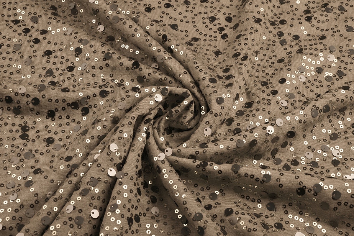 Pailletten op Viscose