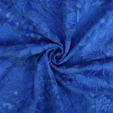 Mesh Geborduurd Eloise Koningsblauw