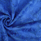 Mesh Embroidered  Eloise Royal Blue
