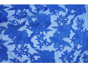 Netz Bestickt Eloise Königsblau