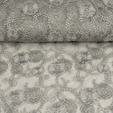 Mesh Embroidered Francesca Light Grey