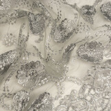 Mesh Embroidered Francesca Light Grey