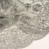 Mesh Geborduurd Francesca Licht Grijs