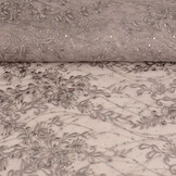 Netz Bestickt Penelope Diamanten Glitter Mauve