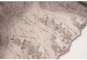 Netz Bestickt Penelope Diamanten Glitter Mauve