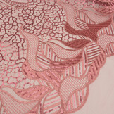 Mesh Embroidered  Sequins Daphne Old Pink