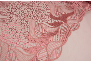 Mesh Embroidered  Sequins Daphne Old Pink