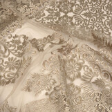 Mesh Embroidered  Alice Taupe