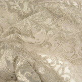 Mesh Embroidered Kate Champagne Silver