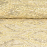 Mesh Geborduurd Abigail Licht Geel