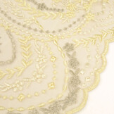 Mesh Embroidered Abigail Light Yellow