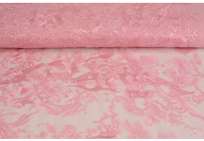 Mesh Embroidered Lucy Pink