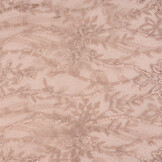 Mesh Embroidered Mary Glitter with Pearl Powder Pink